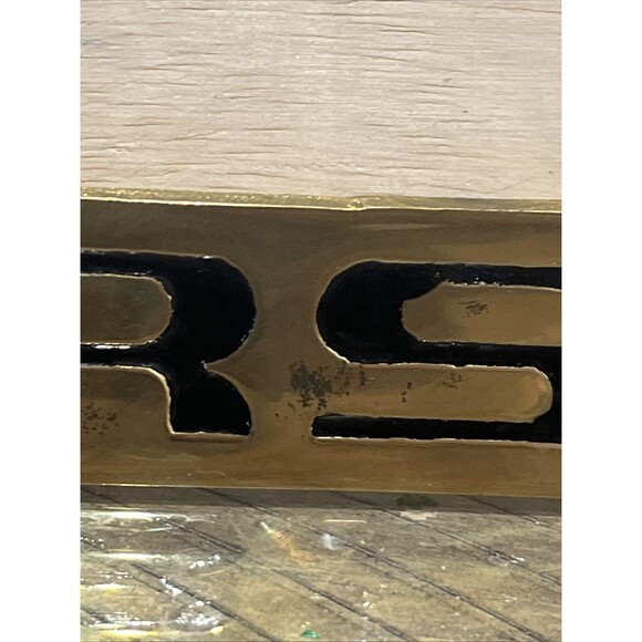 Porsche License Plate Frame Solid Brass Vintage 1970s/80s Taiwan Rare HTF - Picture 6 of 10